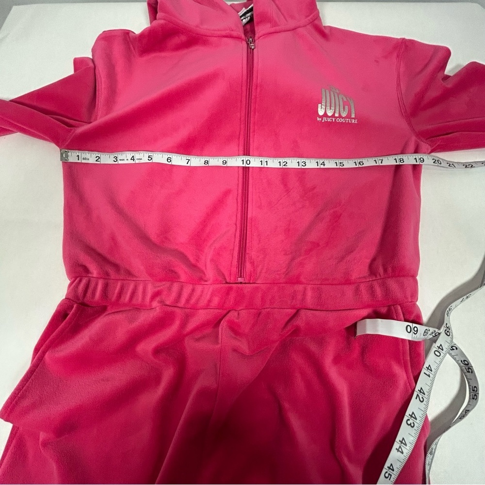 Juicy Couture Pink Velour Jumpsuit Relaxed Fit - Picture 8 of 13